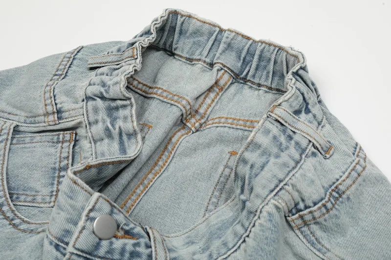2026 Neue Mode Patchwork Retro Washed Baggy Herren Schlagjeans Hip Hop Gerade Damen Vintage Denim Hosen Pantalon Homme – Detail 19