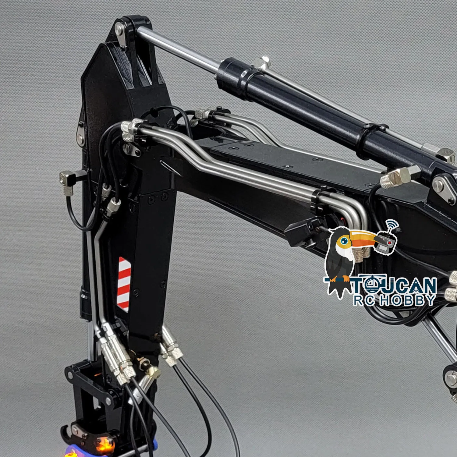 1/14 EC380 RC Hydraulic Excavator Metal Tracked 3 Arms Radio Control Diggers Toucan Toy Vehicle Machine Trucks Cars TH22509 - view 6