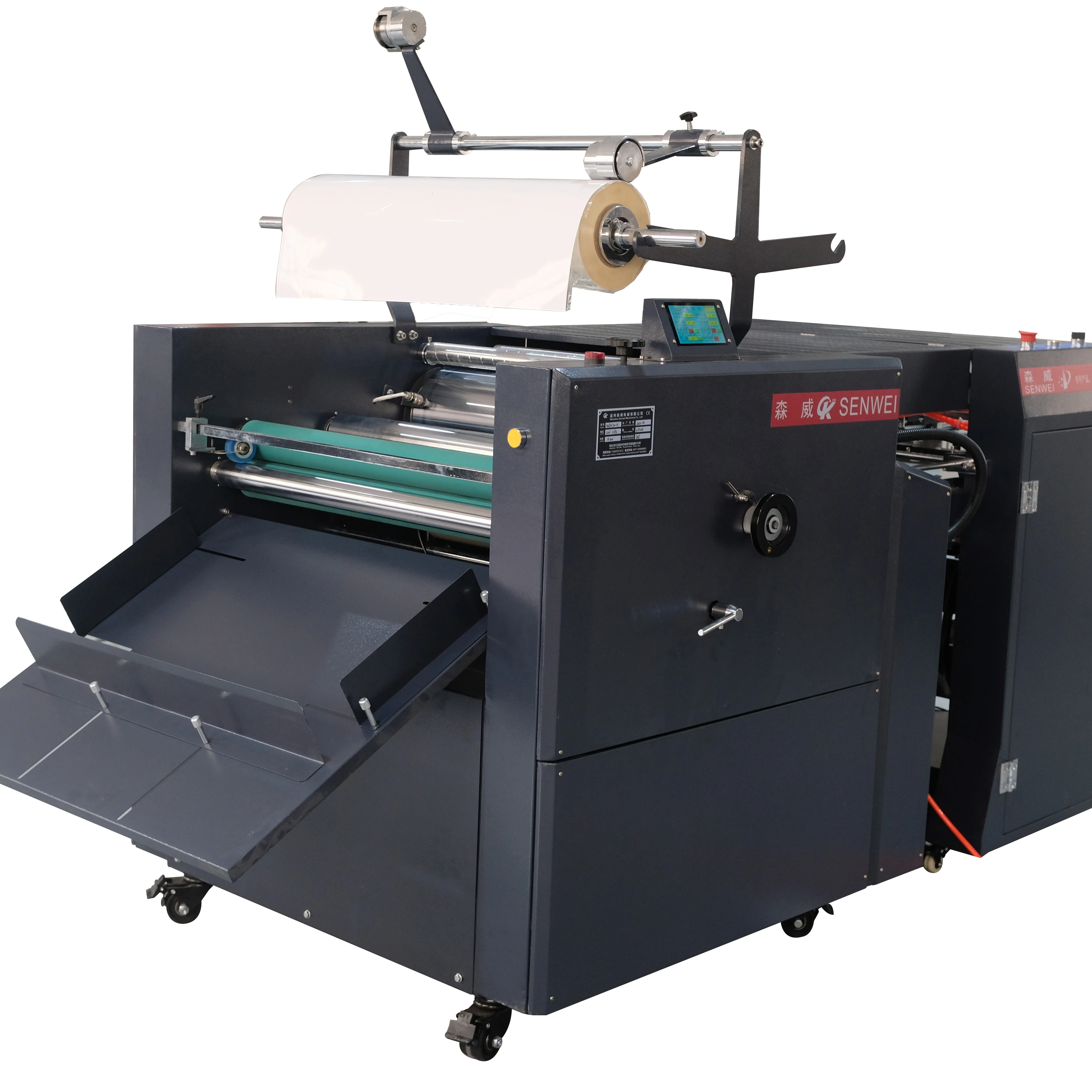 SWFM720H 690mm A2 A3 A4 Fully Automatic Hydraulic Big Width Oil Heating Laminating Machine Can Bronzing Fast Speed Laminator