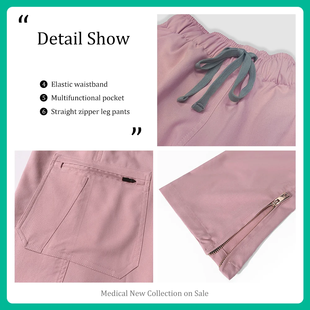 Oraal ziekenhuis Medisch pak Gezondheidszorg Verplegingsset Korte mouw Ademend Scrub Uniform Veelkleurige Apotheker Werkkleding Pakken