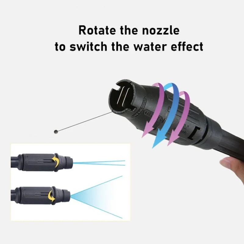 1pcs Adjustable High Pressure Washer Nozzle Sprayer 0° To Angle Fan-shaped Nozzles Washer Cleaner Gardening Cleaning Tips Degree