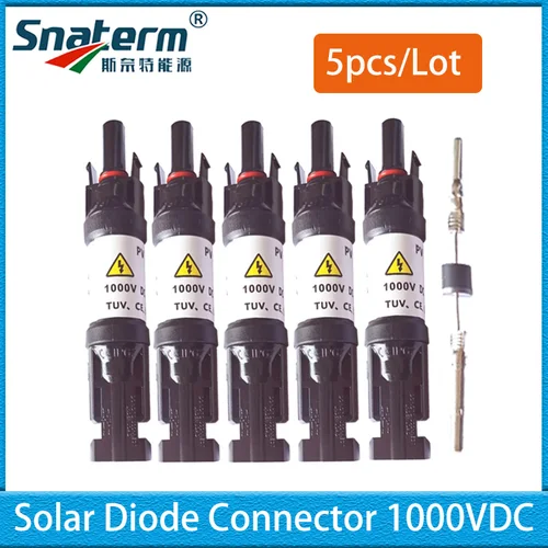 Imagen 2 del producto 5/10 Uds 10A 15A 20A 30A conexión de diodo de la mejor calidad diodo de bloqueo para conectar paneles solares en conector de diodo Solar paralelo