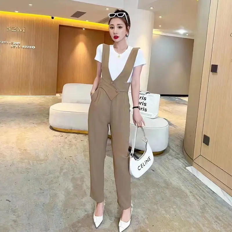 

Элегантные женские комбинезоны, однотонные, двубортные, с талией, сексуальные, с открытой спиной, на одной бретельке, без рукавов, осень-зима