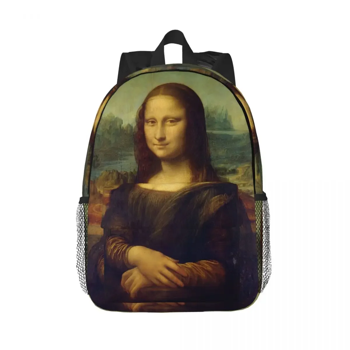 

Рюкзаки Mona Lisa от Leonardo Da Vinci, сумка для книг для мальчиков и девочек, школьные сумки для студентов, дорожный рюкзак, сумка на плечо большой вместимости