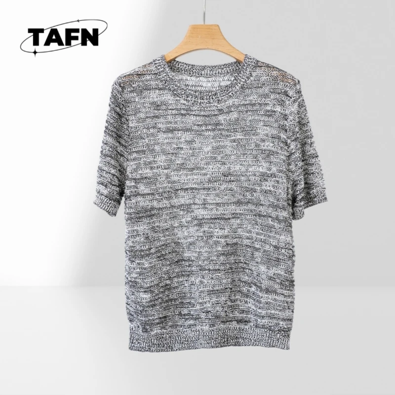 

Sweater T-shirt Exquisite and Beautiful All-Matching 25 Men's Vintage Style Cashmere T-Shirt – High-Quality Casual WearA25012