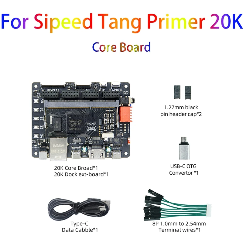 ABGR-For Sipeed Tang Primer 20K Dock Kits Development Board 128M DDR3 GOWIN GW2A FPGA Goai Core Board Minimum System