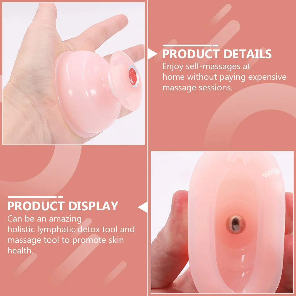 

1Set Silicone Cupping Cups Vacuum Suction Massage Tool Durable Holistic Lymphatic Therapy for Skin Health Body Use