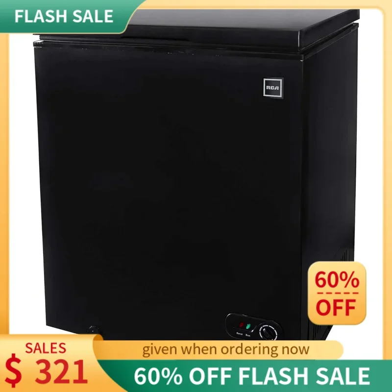 RCA RFRF454-BLACK 5.1 Cubic Feet Chest Freezer, 5 cu ft, Black