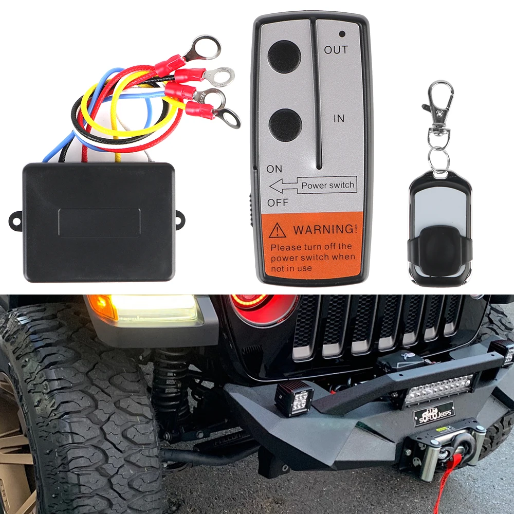 

24V/12V Automobile Winch Remote Controller RF Wireless Device Winch Control For Car Offroad ATV Boat Truck Trailer Supplies