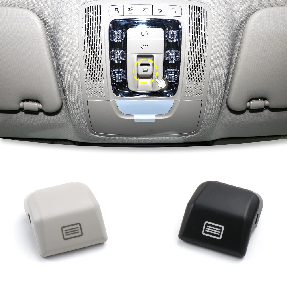 Car Overhead Reading Light Sunroof Switch Button Cap 0009008938 For Mercedes‑Benz GLE350 GLE450 GLE580 GLS450 GLS580 W167