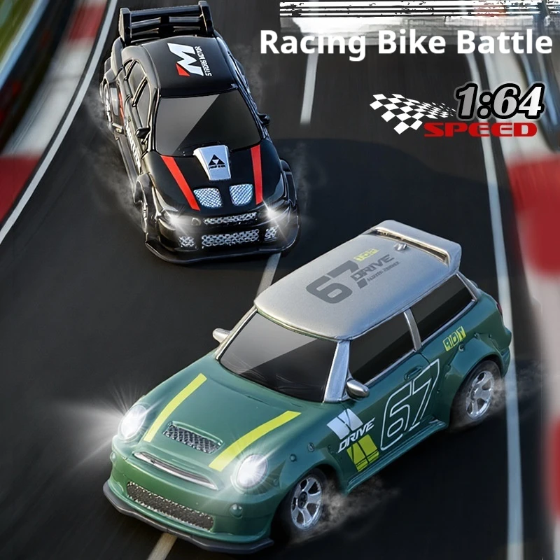 

KF33 Mini RC Drift Car 1:64 Scale Full Proportion Four-Wheel Drive Remote Control Model Toy Desktop Speed Drift Racing Car