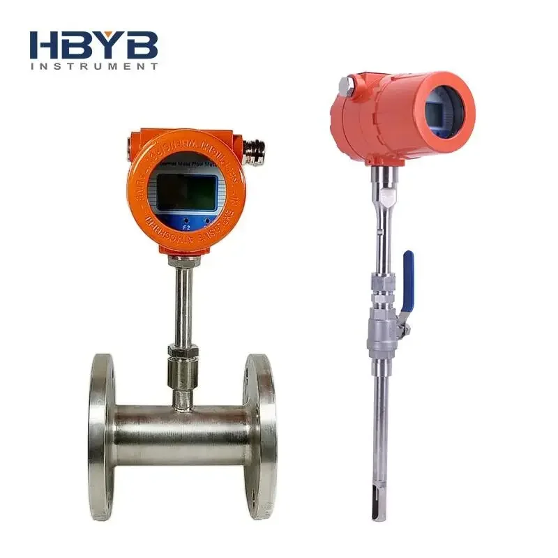 1%  digital gas mass flow meter modbus rs485 compressed air co2 ch4 butane thermal mass flow meter oxygen digital air flowmeter