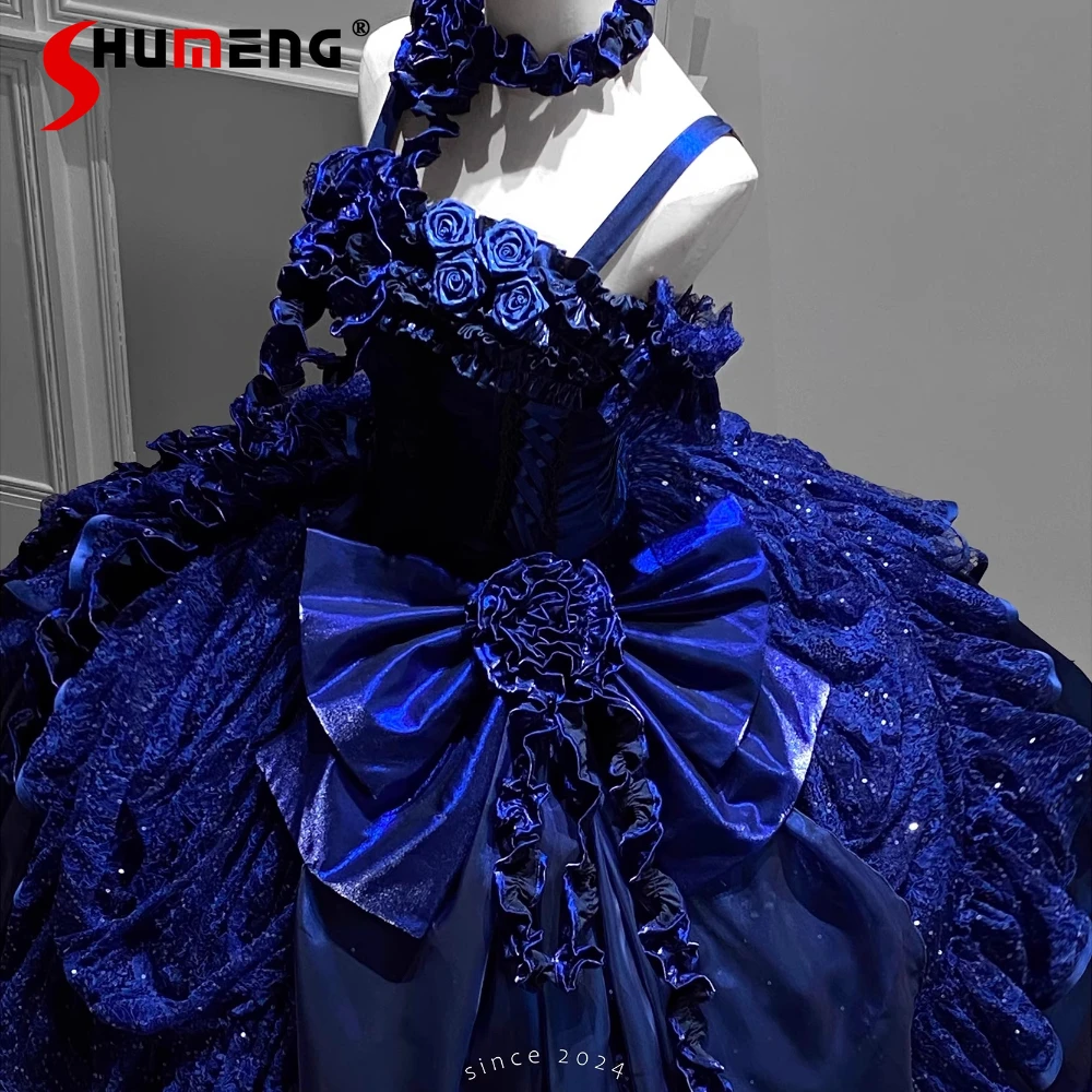 

Heavy Industry Elegant Burgundy Wedding Maxi Dress High Waist Fishbone Slim-Fit Evening Dress Woman's Lolita JSK Princess Dress