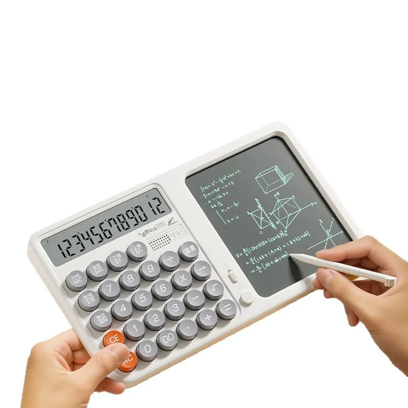 Desktop Office Gift Desk Calendar & Writing Board: With Stand, for Draft Calculations, Voice-Activated LCD Handwriting Board