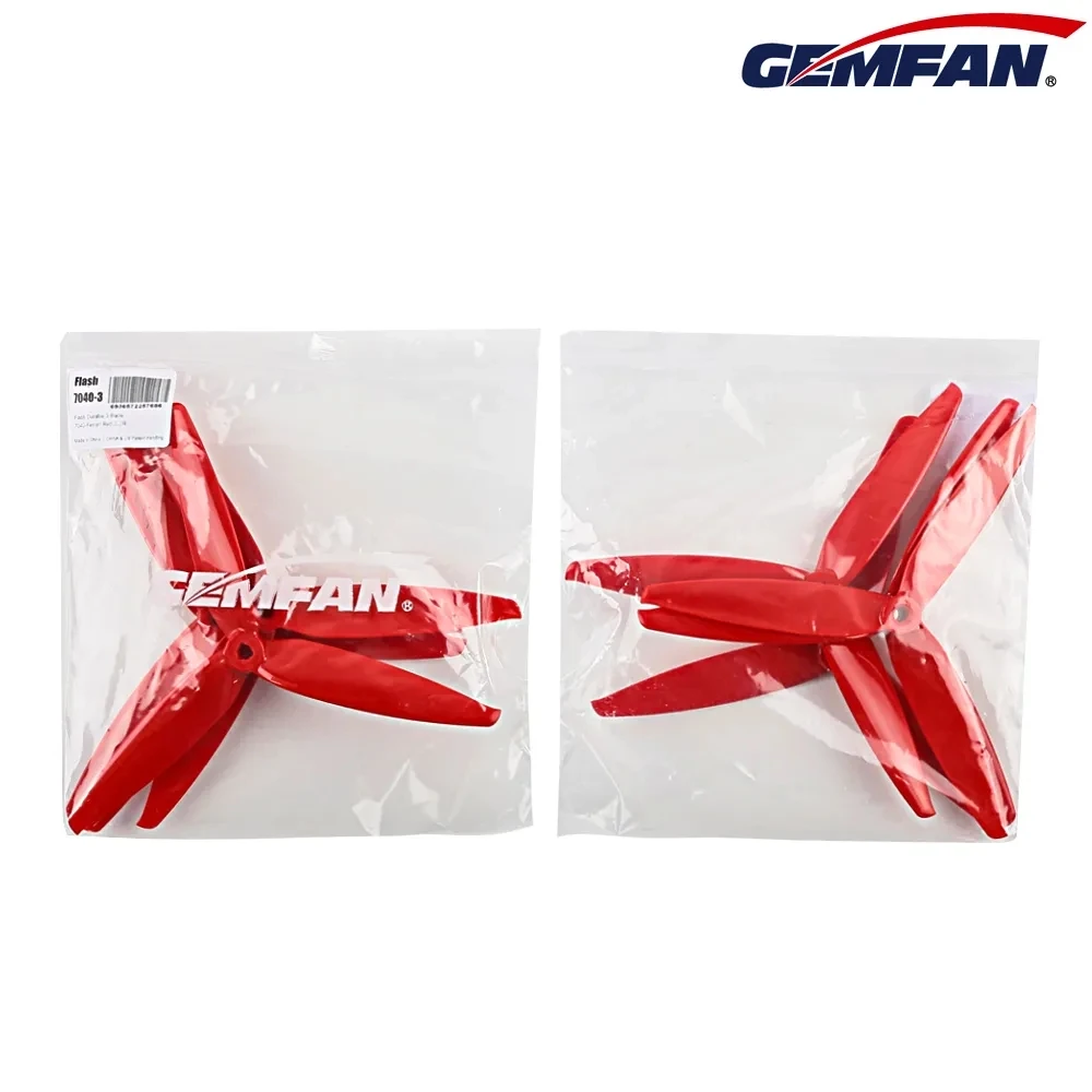 10 par Gemfan Flash 7040 7X4X3 3-łopatkowe śmigło PC CW CCW dla RC FPV Freestyle 7 cali dalekiego zasięgu LR7 Drony DIY Parts
