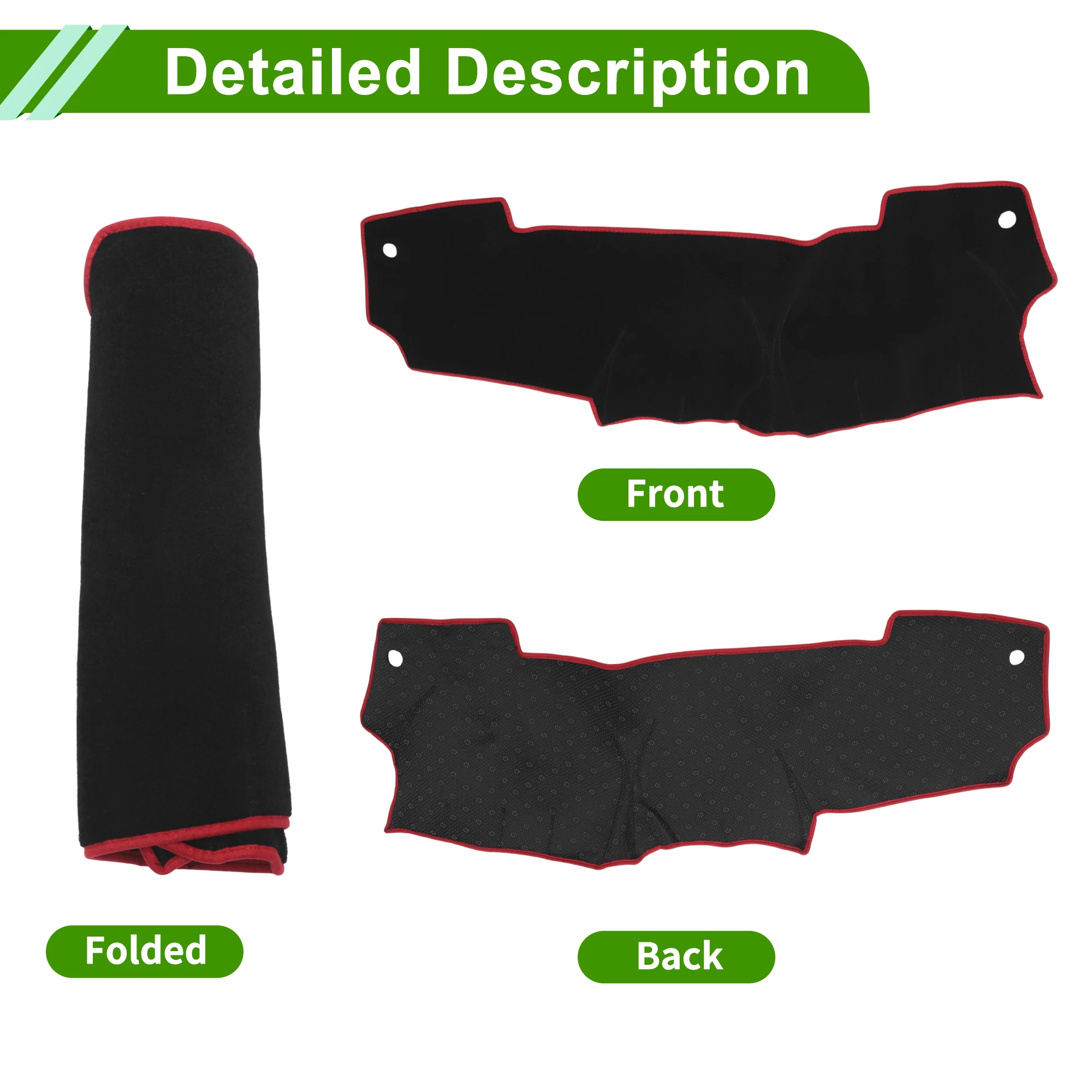 

UXCELL Чехол на приборную панель для Nissan Micra March K13 11-16 Коврик для приборной панели Коврик для центральной консоли Коврик для приборной панели