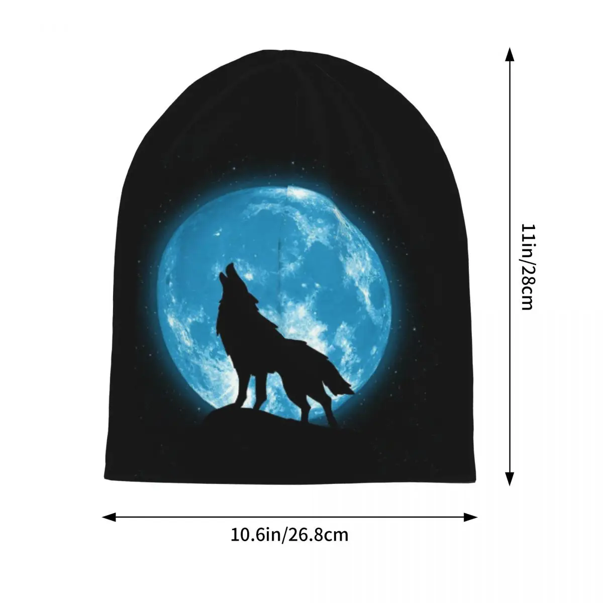 Animal Wolf Men Women Adult Beanies Caps Knitting Bonnet Hat Warm Fashion Autumn Winter Outdoor Skullies Hats view 2
