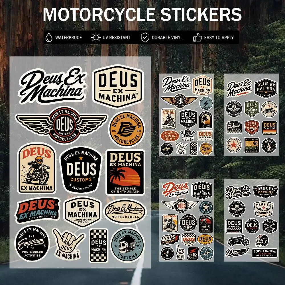 D-eus ex M-achina Japanese Motorcycle Sticker Suitable for Motorcycle Body Reflective Car Sticker Helmet Decal