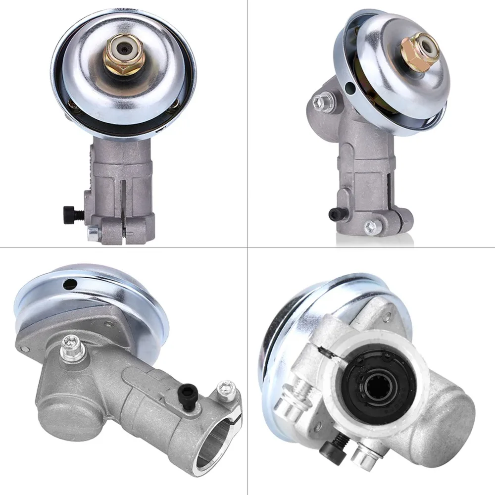 Durable Universal Brush Cutter Gearbox Silver Metal Replacement Gearbox Compact Brushcutter Accessory