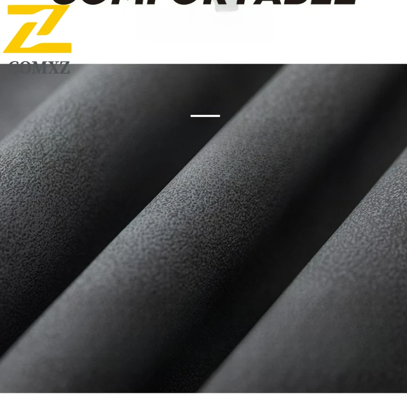 COMXZ Jaket Kulit Pria 2025 Kasual Luar Ruangan Olahraga Tahan Angin Mantel Kulit Santai Trendi Gaya Harian Musim Gugur Mantel Baru