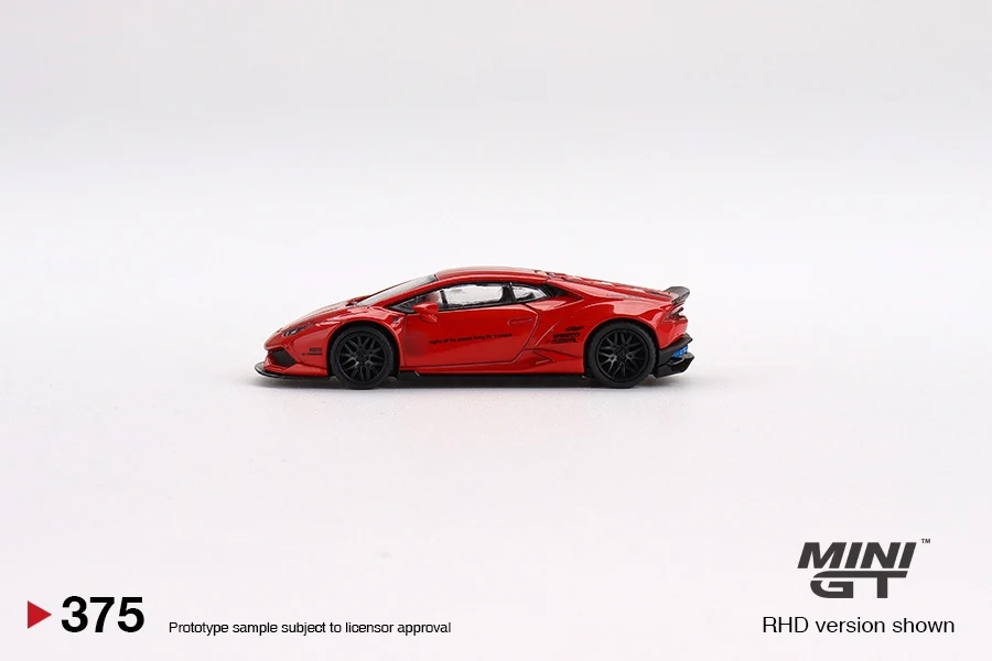 MINIGT 1/64  #375 Huracan LBWKL P610 Diecast Model Car Kids Toys Gift