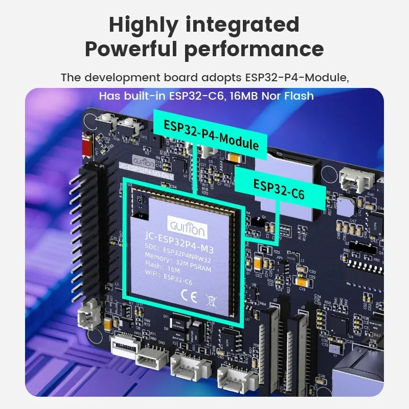 ESP32 P4 And ESP32 C6 32MB PSRAM 16MB Flash Development Board ESP32P4 Development Board ESP32C6 Module Smart Board