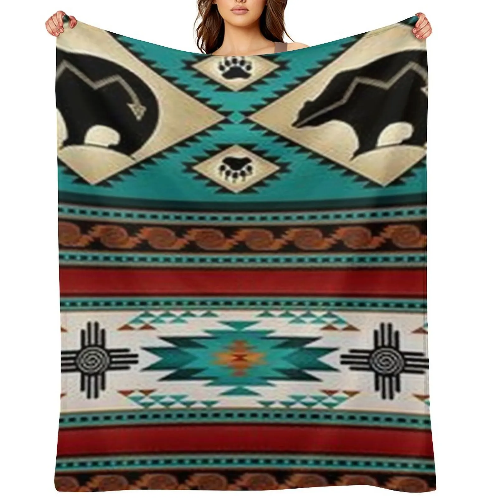 

native design Throw Blanket Winter beds Weighted Soft Beds cosplay anime Blankets