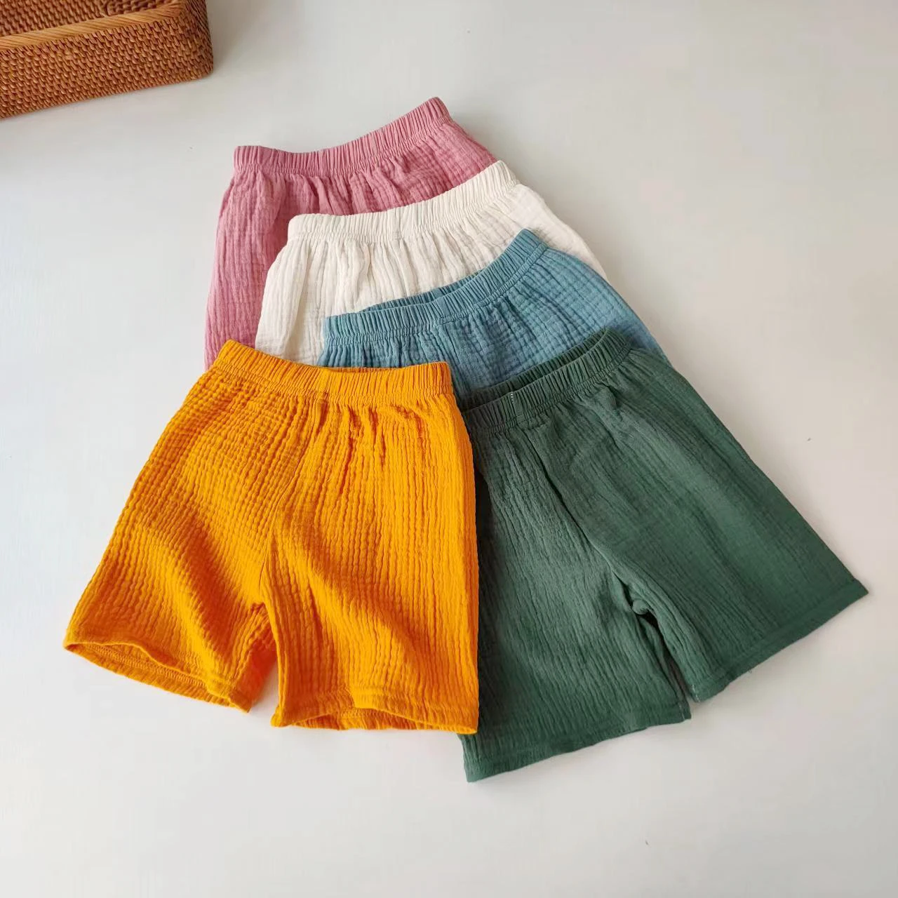 Children\'s Shorts Girls Boys Cotton Yarn Short Pants Summer Children\'s Girls Soft And Breathable Capris Baby Clothes
