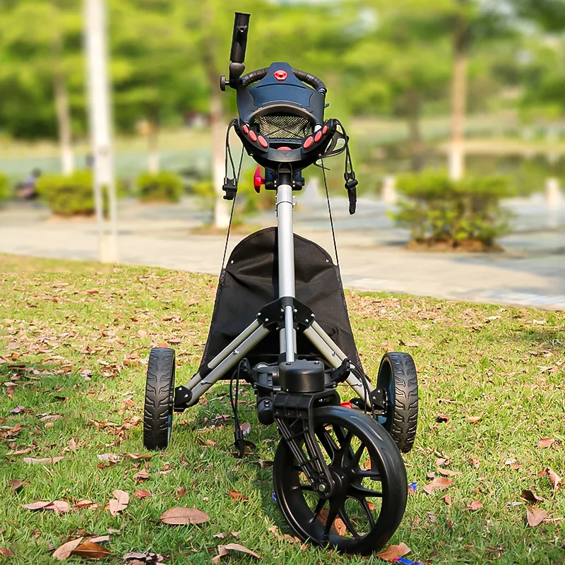 Carro nuevo de Golf, rueda Universal, pelota de aleación de aluminio plegable, suministros para campos de Golf