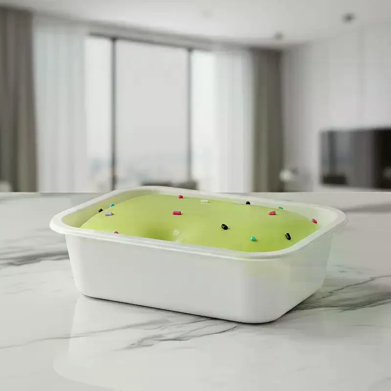 Sticky Box Cake Butter Ice Cream Squeeze Toy Slow Rising Non-Toxic Fidget Toy for Kids Adults Home Office Relaxation