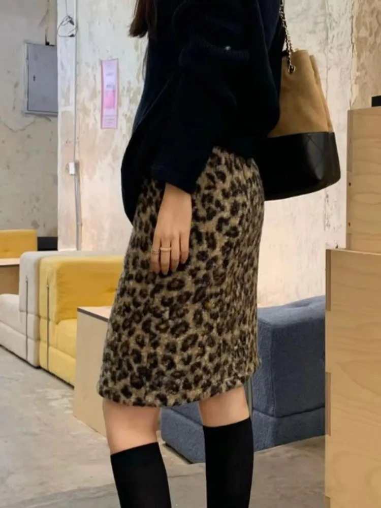 Sexy Leopard Print Skirt For Women Thicked Jupe 2026 Faldas Mujer De Moda High Waist Tunic Saia High Waist Bodycon Mini Skirts