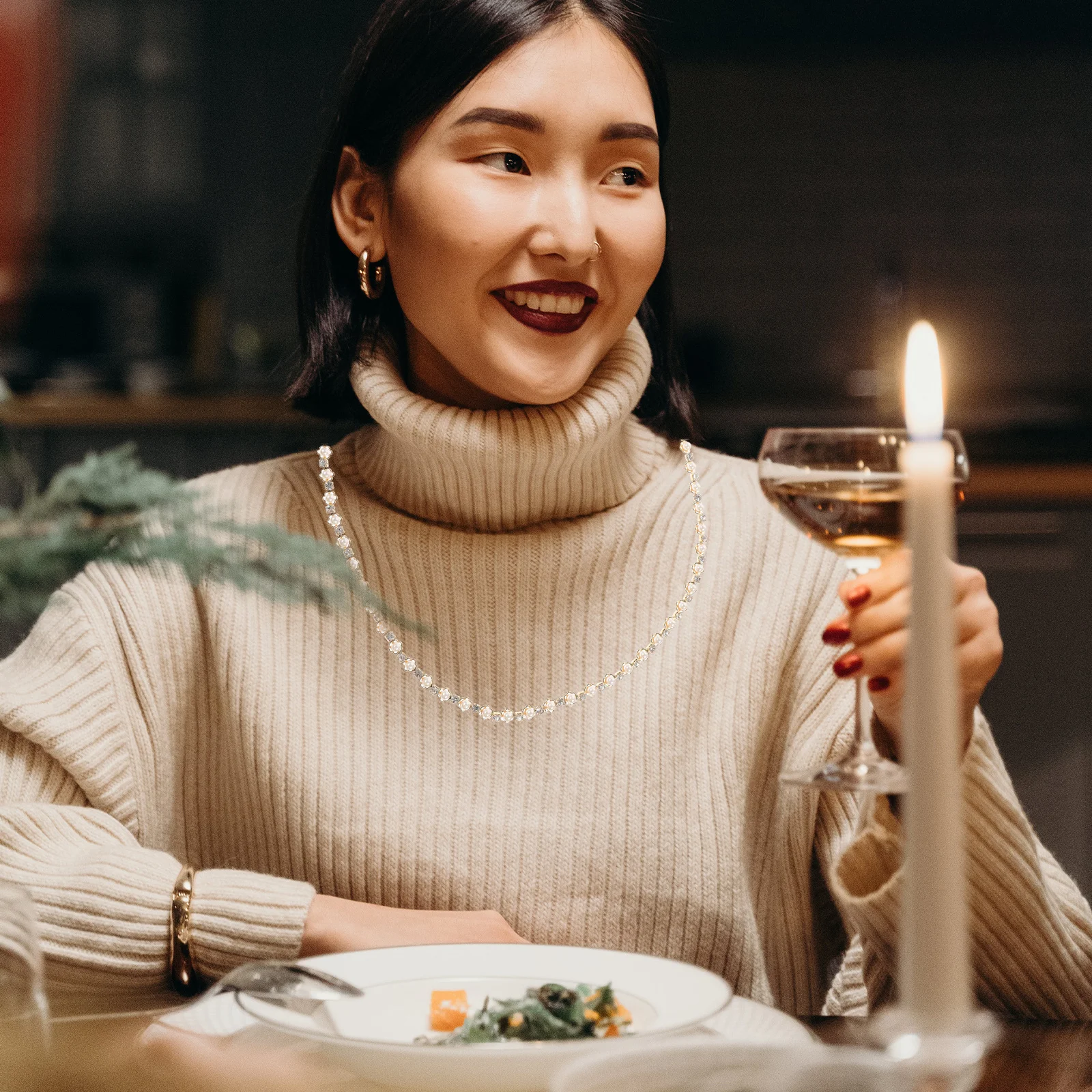 

Rhinestone Pearl Trim For Diy Sewing Craft Jewelry Hairband Clothing Decor Cross Stitching Pearls Rhinestone Trim Accessory