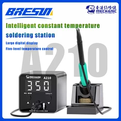 MECHANIC A210 Desktop Intelligent Digital Display Soldering Station for PCB Motherboard Repair Welding Soldering Station Tools