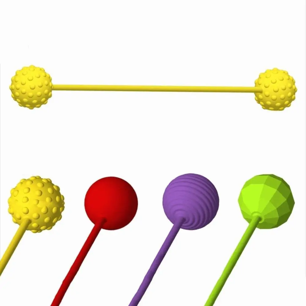 Perline colorate per la punta delle dita 4 pezzi/set Design massimo Giocattolo per esercizi con le dita Dimensioni portatili Materiale in silicone Giocattolo sensoriale per la punta delle dita