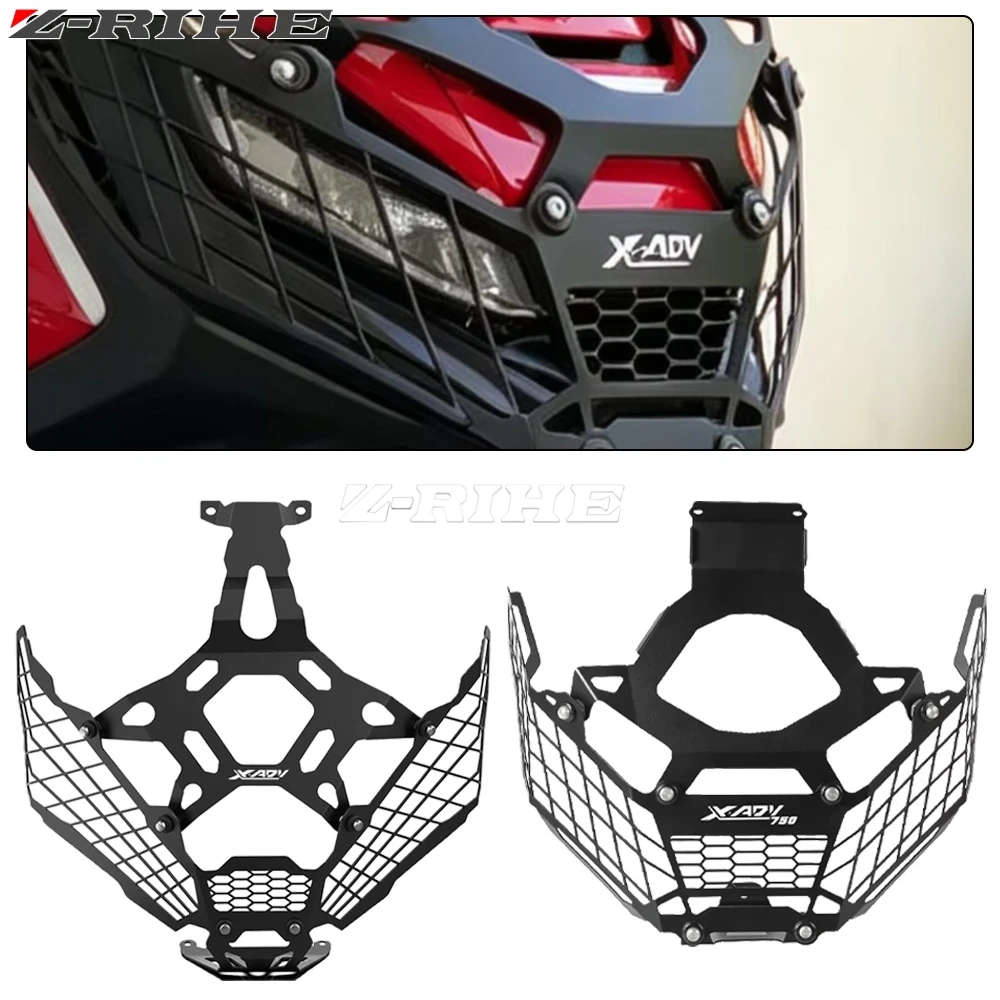 

For Honda XADV750 XADV 750 X-ADV750 XADV X ADV 750 2021-2023 2024 2025 2026 Headlight Head Lamp Grille Guard Cover Protector