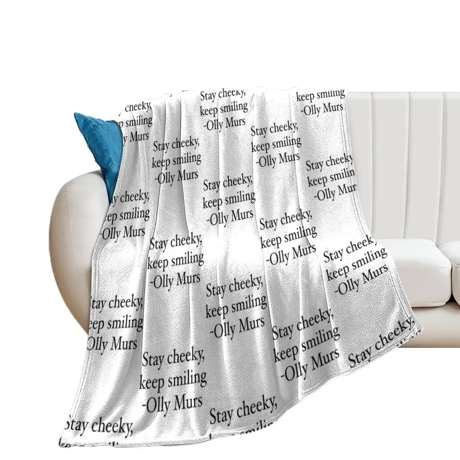 Olly Murs Quote Design Throw Blanket Giant Sofa valentine gift ideas Decorative Beds Thermals For Travel Blankets