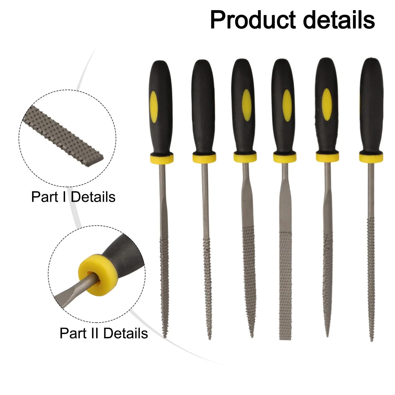 Filing Needle Files Rasp Tools Wood Chamfering Cutting Grinding High hardness Professional Woodworking Practical