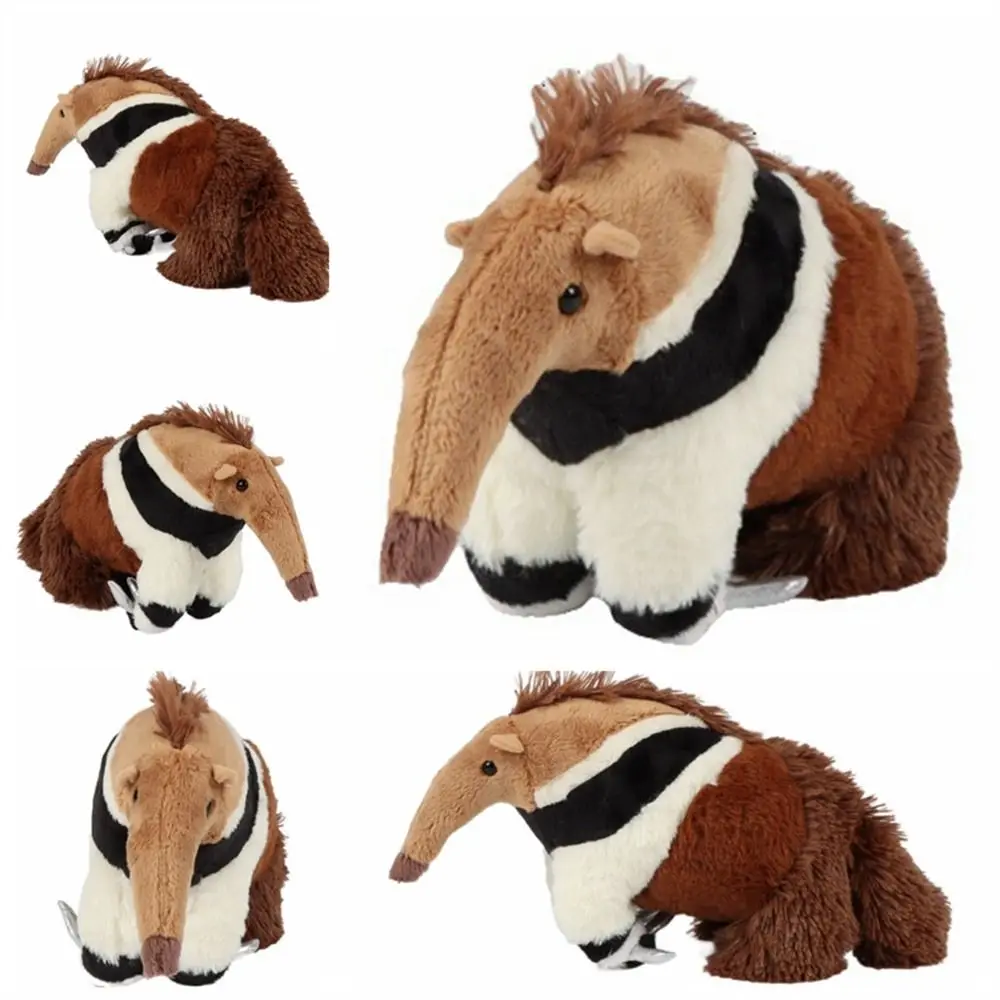 Stuffed Animal Giant Anteater Plush High Fidelity Soft Cute Simulation Anteater Kawai Plush Doll Tamandua Plush Gifts for Kids