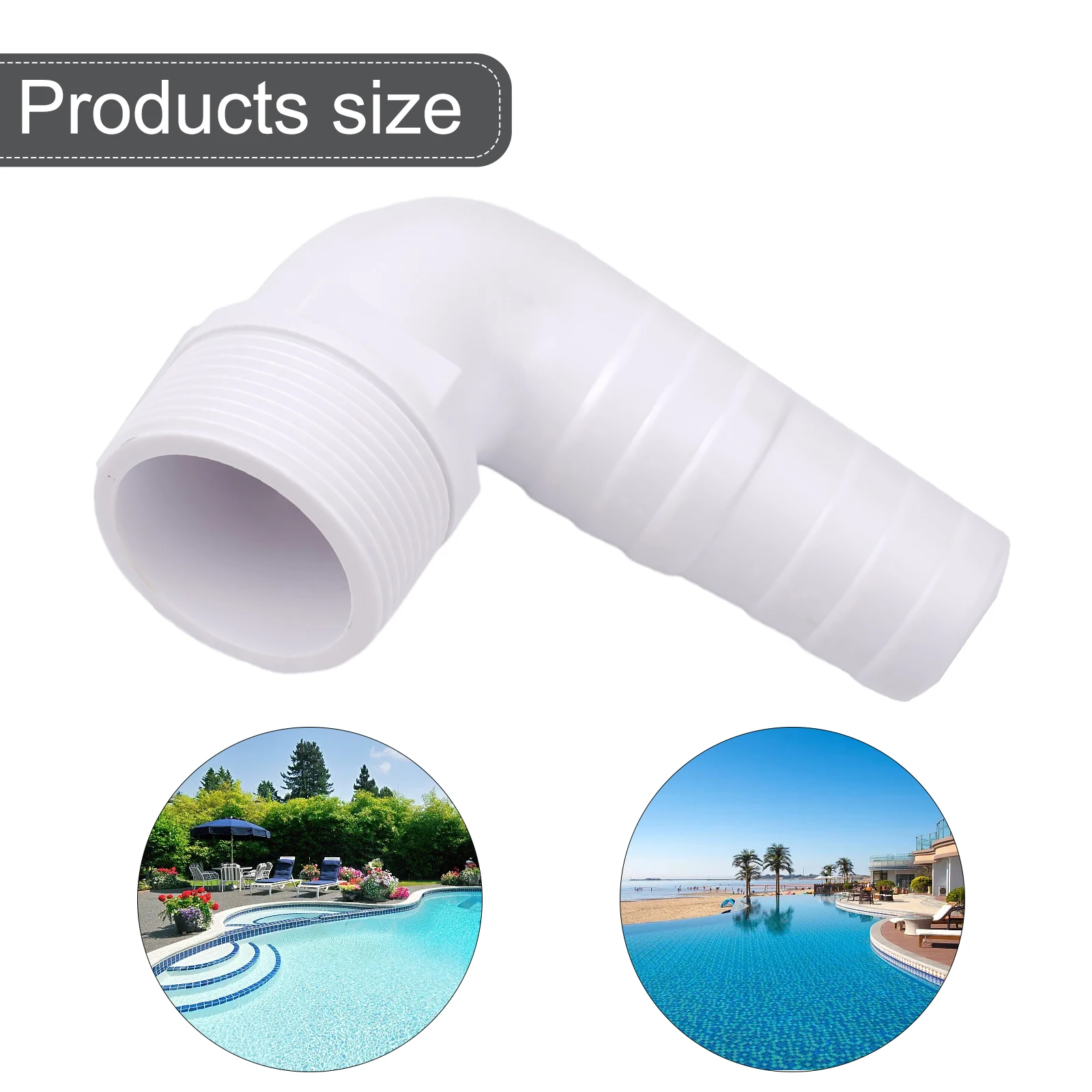 Connector Adapter Fittings For 89070 For Poolzilla Replacement Swimming Pool 1.5 Inch Accessories Elbow Adapter Useful Practical