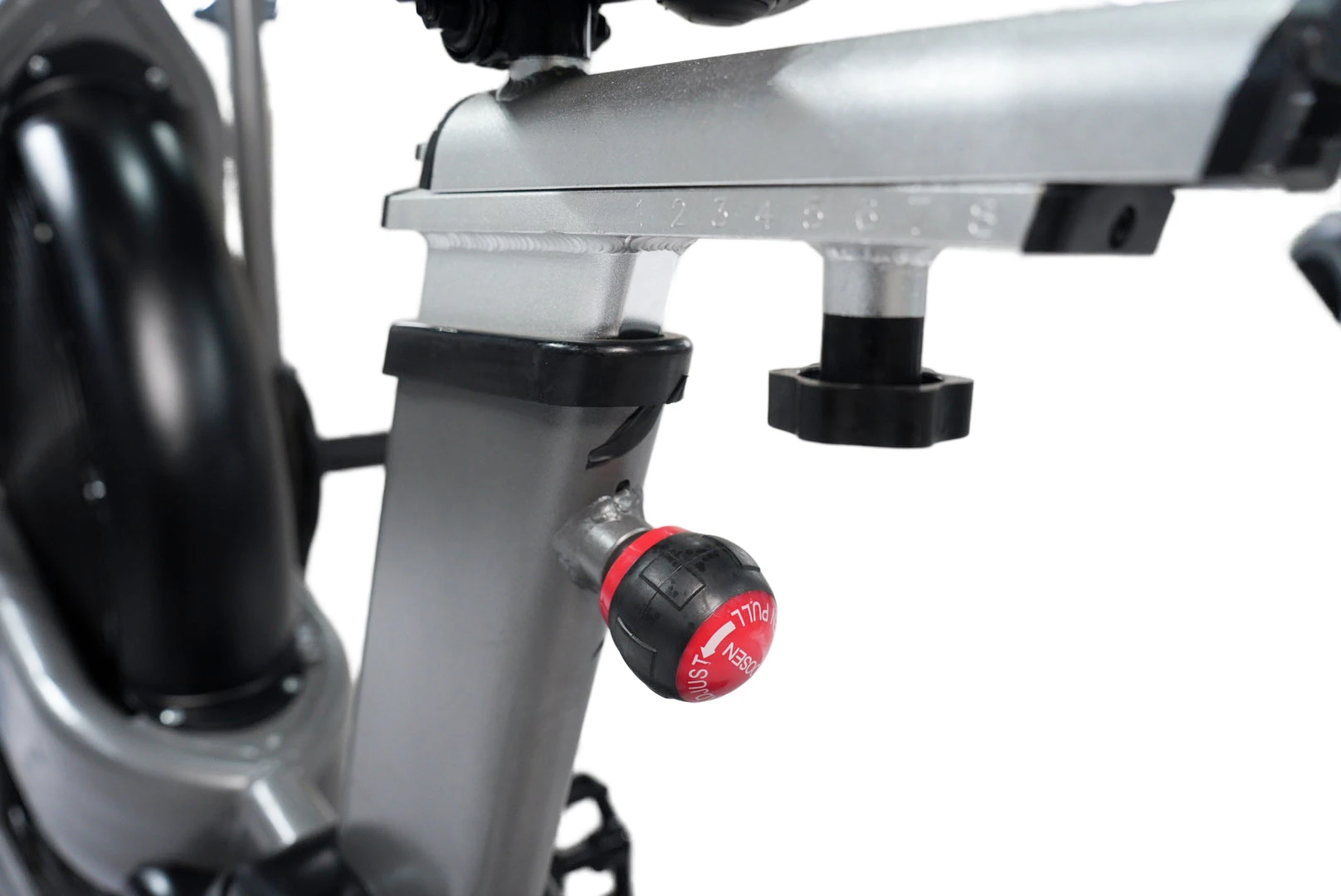 دراجة تستقيم قابلة للطي ومقاومة للرياح لسلسلة اللياقة البدنية في صالة الألعاب الرياضية المنزلية ومروحة حزام للتمرين #5