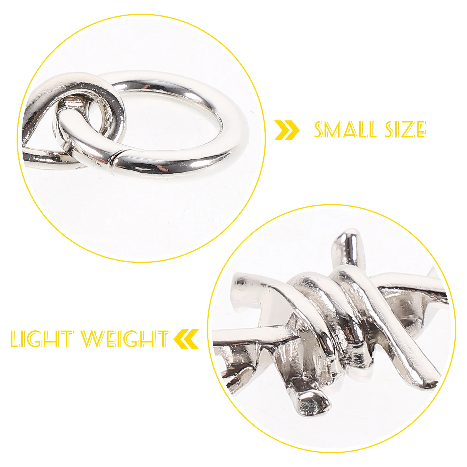 

2pcs Metal Shoe Chain Punk Gothic Decorative Boot Accessories Sandals Sneakers Shoes with Holes Charm Jewelry