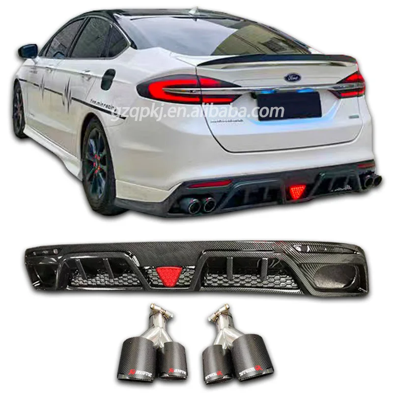 

Rear bumper rear lip diffuser tail throat for 2013-2018 Ford Mondeo body kit