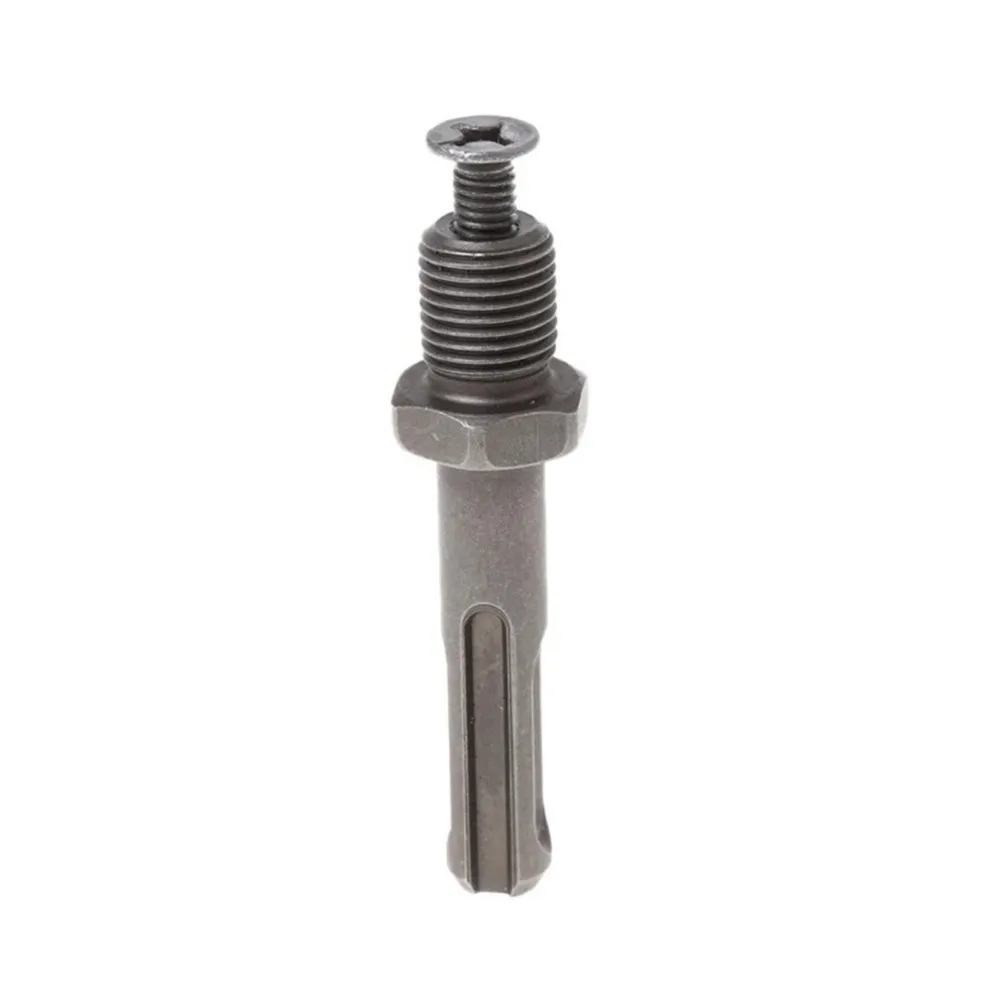 灰色のドリルチャックアダプタコネクタ,sds plusに適しており,シャフト幅10mm, 0mm,39mm,12mmのネジ径のラウンドシャンク