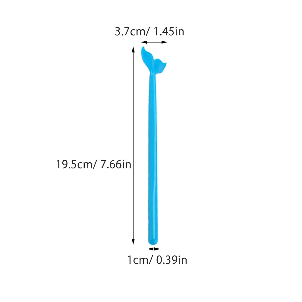 12Pcs Whale Tail Stirring Stick Eco-Friendly Tough Coffee Tea Cocktail Mixer Party Wedding Banquet Barbecue Drink