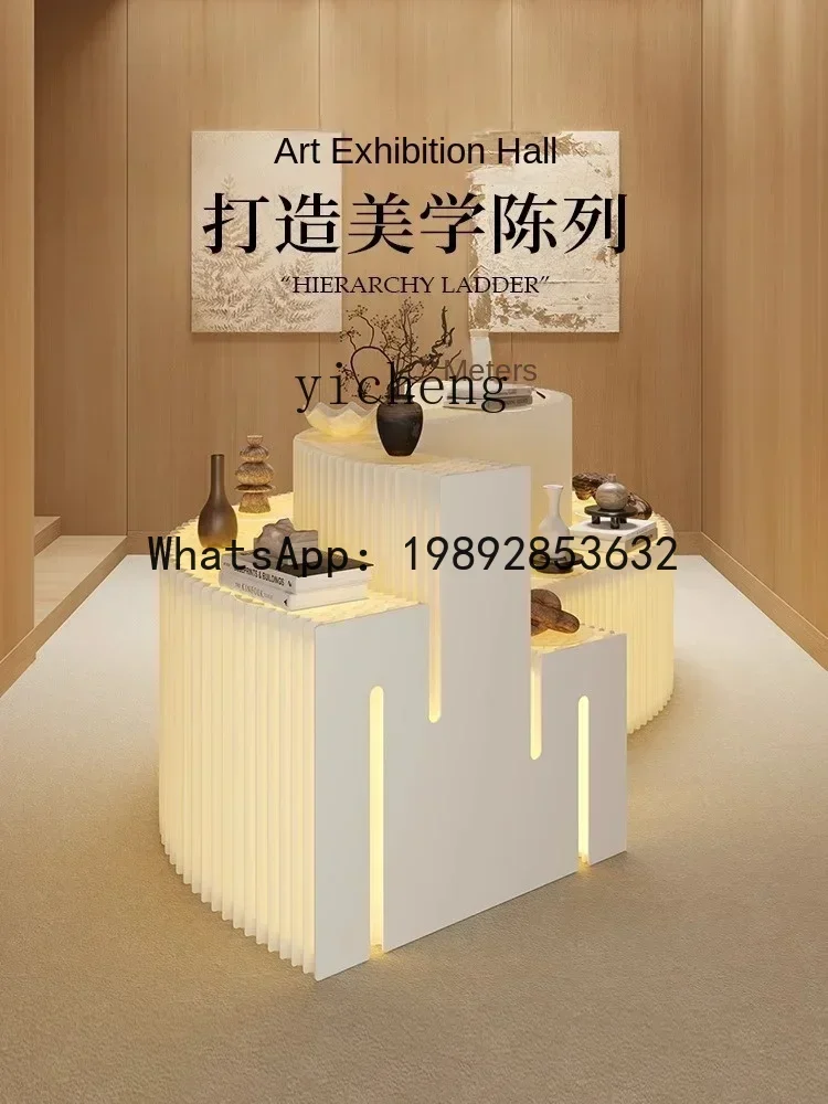 Display Stand Window Display Ladder Display Stand Ornament Exhibition Showcase Luminous Product Booth