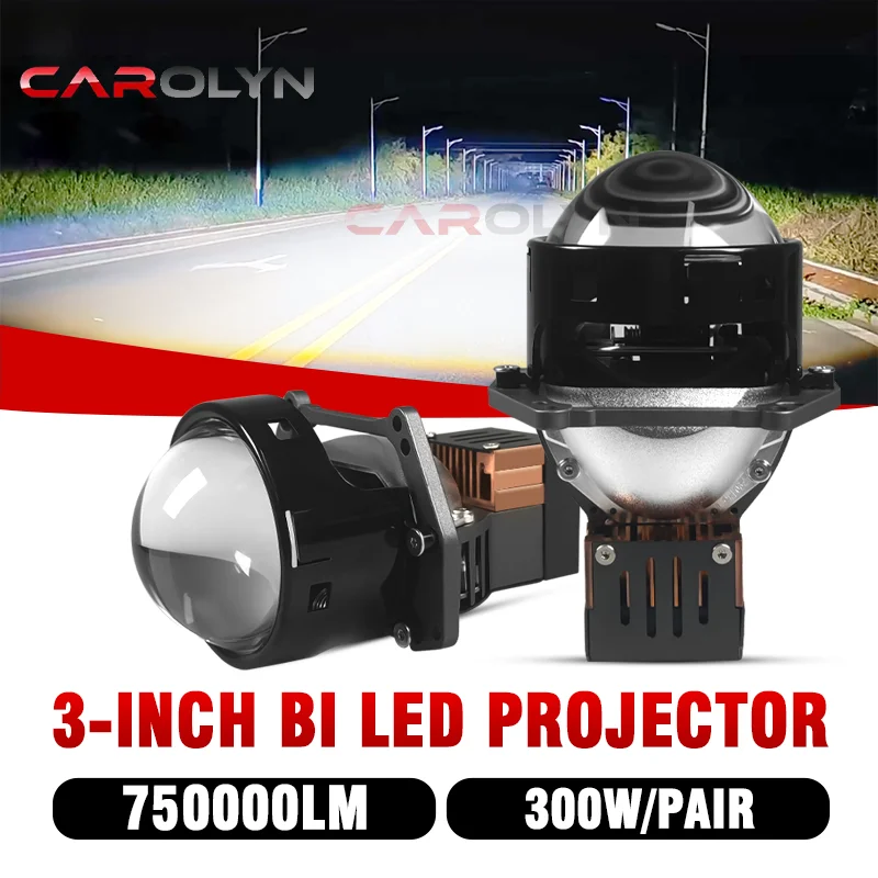 Carolyn produces new H4 Hella 5 dual laser lens modified LED lens H7 car projector headlight