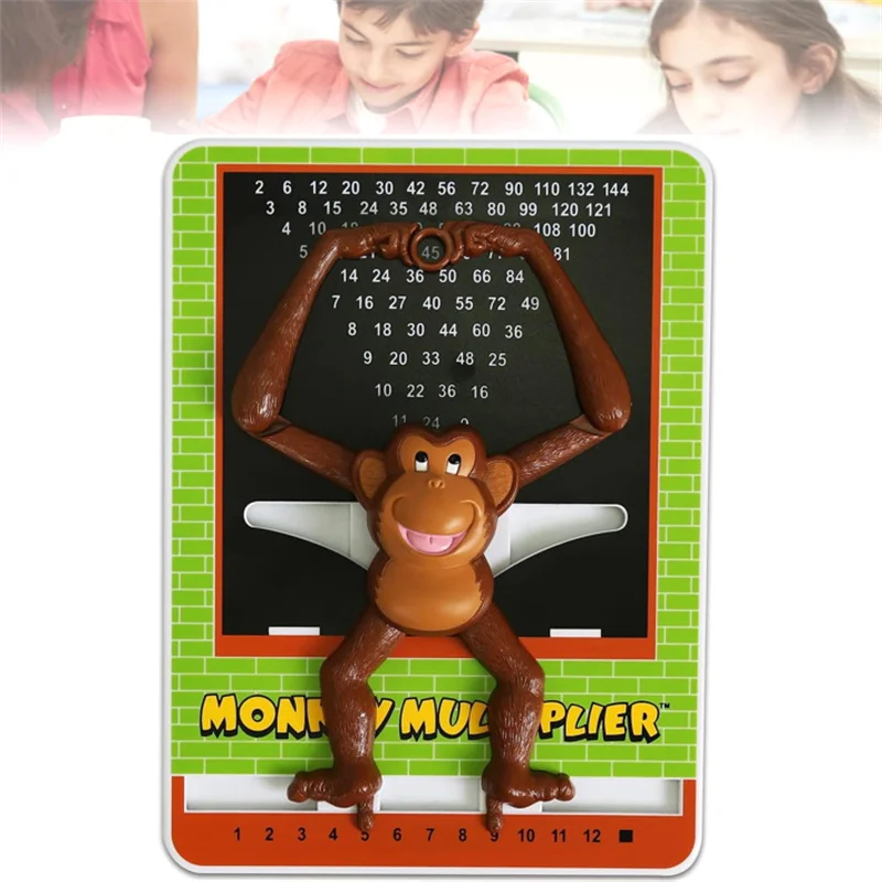 Tabla de multiplicar multiplicador de monos, juguete para niños, juguetes educativos de aprendizaje de multiplicación para niños, juego de matemáticas para el hogar