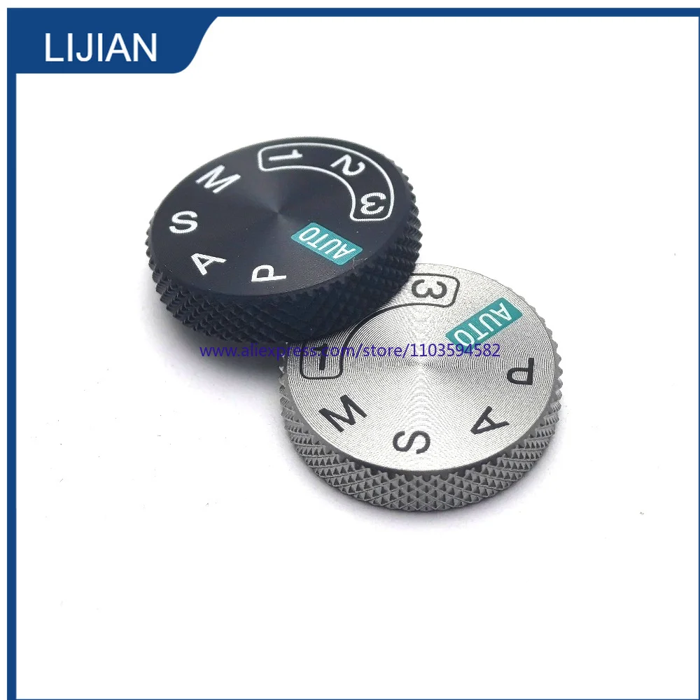 1Pcs New Silver + Black Top Cover Mode Dial Shooting Function Turntable Wheel for Sony A7C2 A7CII Replacement Repair Spare Part
