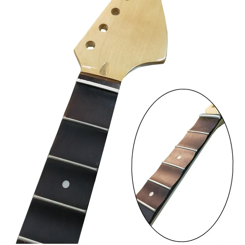 

Disado 22 Frets Big Headstock Maple Electric Guitar Neck Rosewood Scallop Fretboard Glossy Paint Accessories