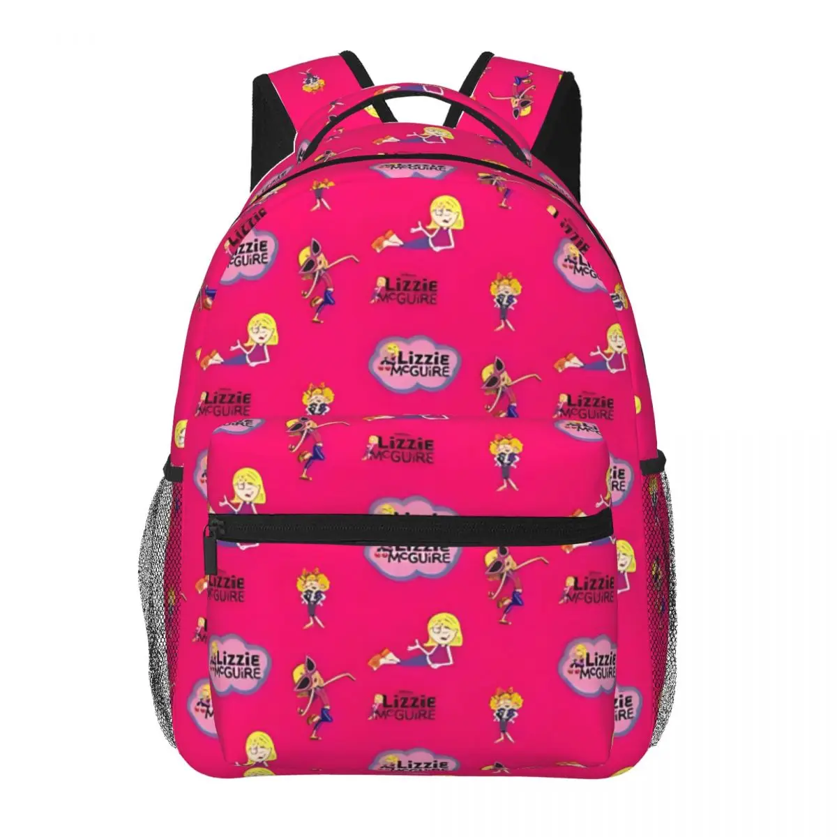 

Lizzie McGuire Collage Pattern Backpack for Men Women Fashion High School Hiking Travel Daypack College Shoulder Bag 16in